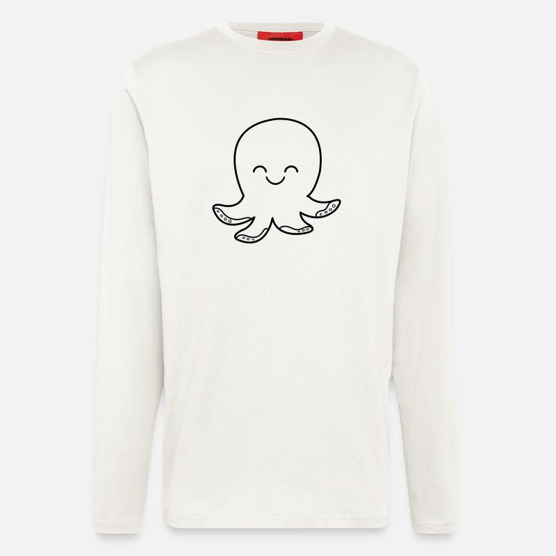 oktopus_001 - Longsleeve - made by SPREAD  - OFF WHITE