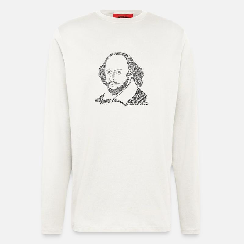 William Shakespeare - Langarmshirt - made by SPREAD  - OFF WHITE