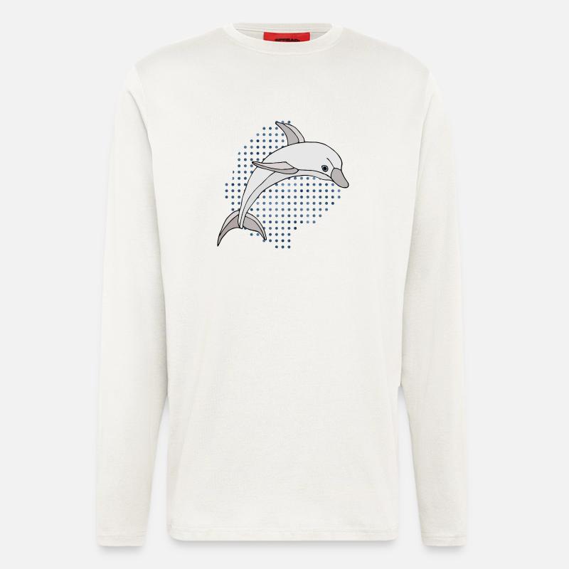 Dolphin - Longsleeve - made by SPREAD - OFF WHITE