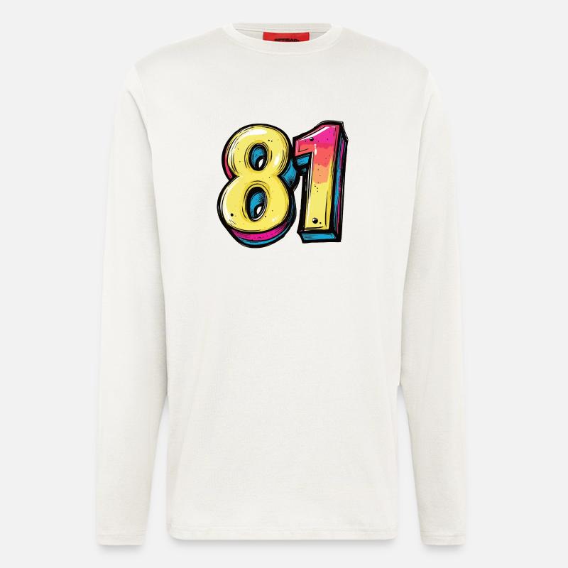 81 Number Comic - Longsleeve - made by SPREAD  - OFF WHITE