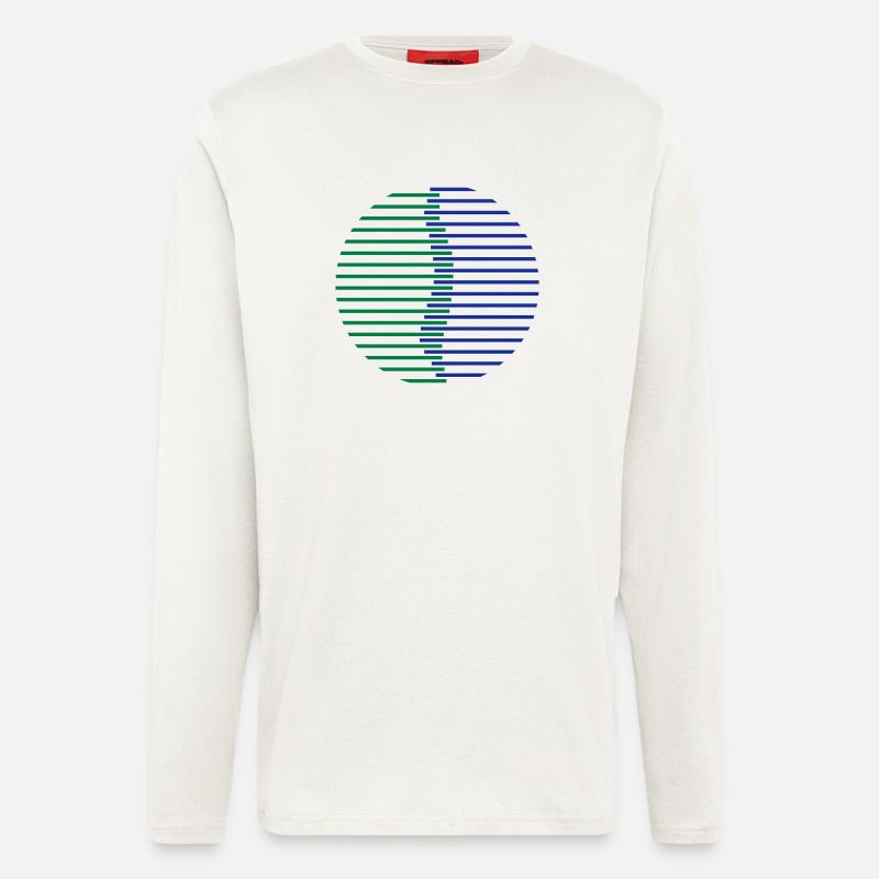 Wirbelsäule Kreis - Langarmshirt - made by SPREAD  - OFF WHITE