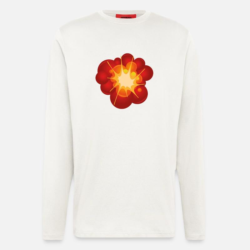 Explosion - Langarmshirt - made by SPREAD  - OFF WHITE