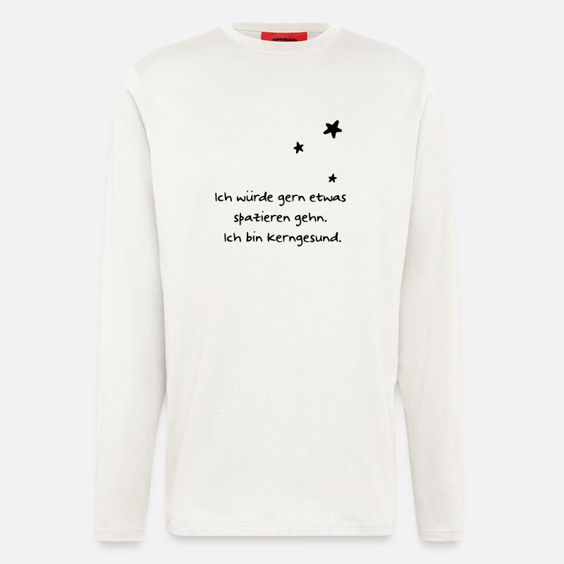 Ich bin kerngesund - Langarmshirt - made by SPREAD  - OFF WHITE