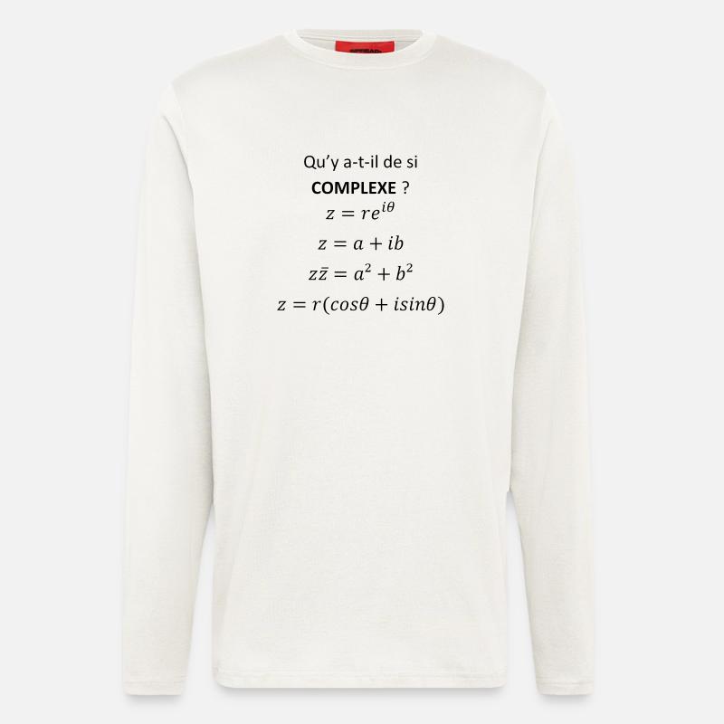 Komplexe Zahlen - Langarmshirt - made by SPREAD  - OFF WHITE