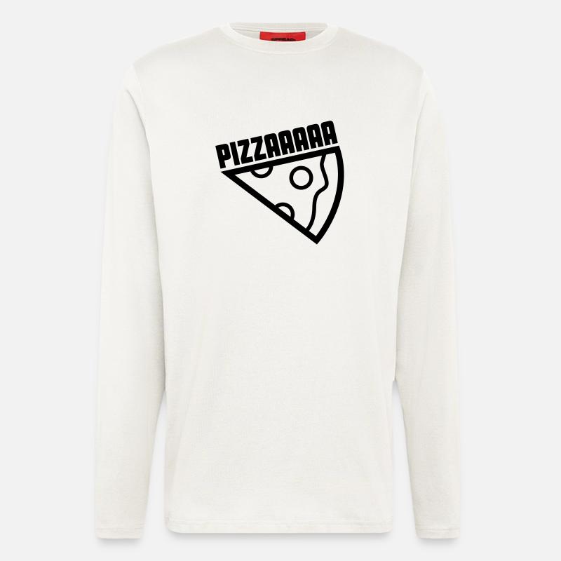 pizzaaaa - Langarmshirt - made by SPREAD  - OFF WHITE