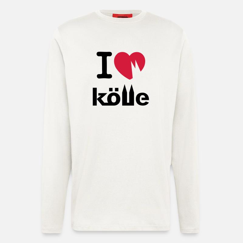 I love Kölle - Langarmshirt - made by SPREAD  - OFF WHITE