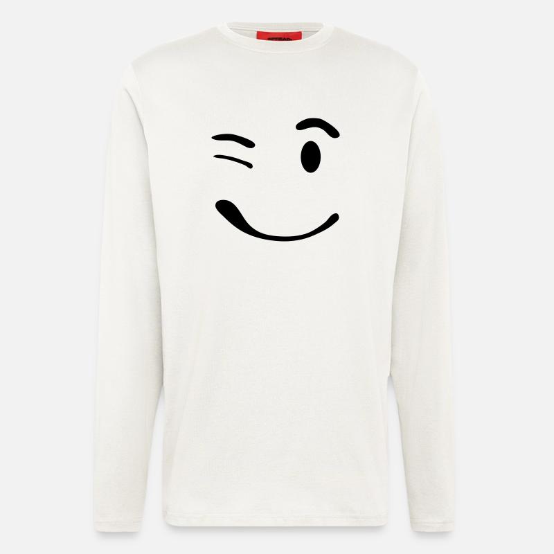 smile_1_f2 - Langarmshirt - made by SPREAD  - OFF WHITE