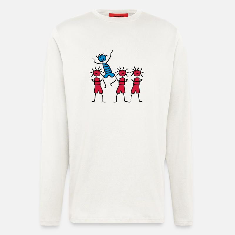 Be Different Happy Funny Boy - Longsleeve - made by SPREAD  - OFF WHITE