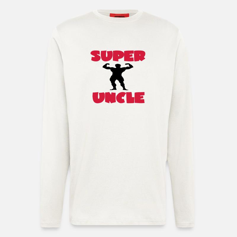Super uncle - Langarmshirt - made by SPREAD  - OFF WHITE