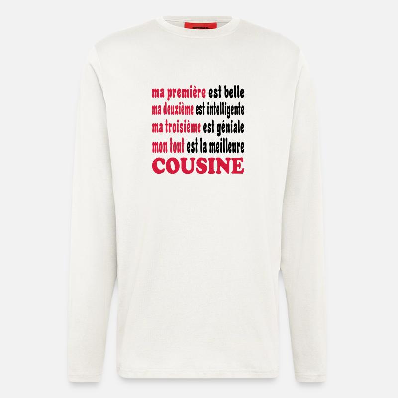 LA MEILLEURE COUSINE - Manches longues bio décontracté fabriqué en UE - OFF WHITE