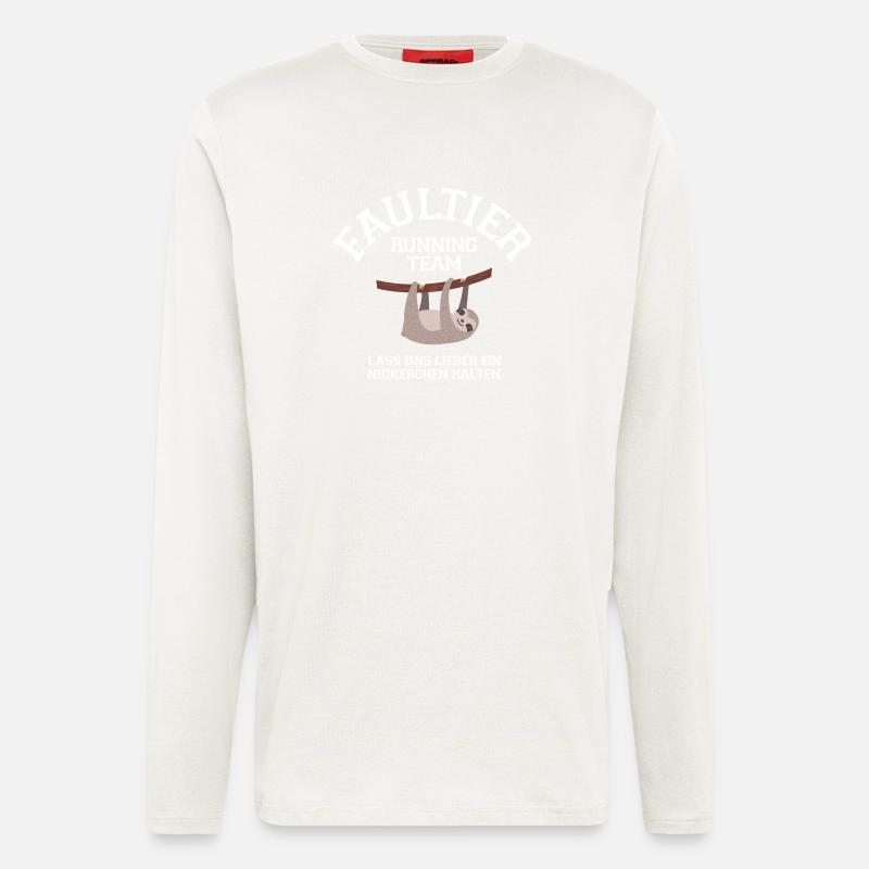 Faultier Running Team... - Longsleeve - made by SPREAD  - OFF WHITE