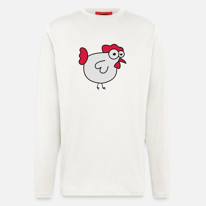 huhn_02 - Longsleeve - made by SPREAD - OFF WHITE