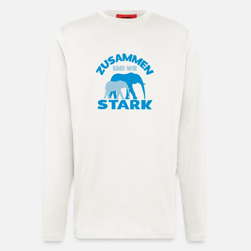 Zusammen sind wir stark - Langarmshirt - made by SPREAD  - OFF WHITE