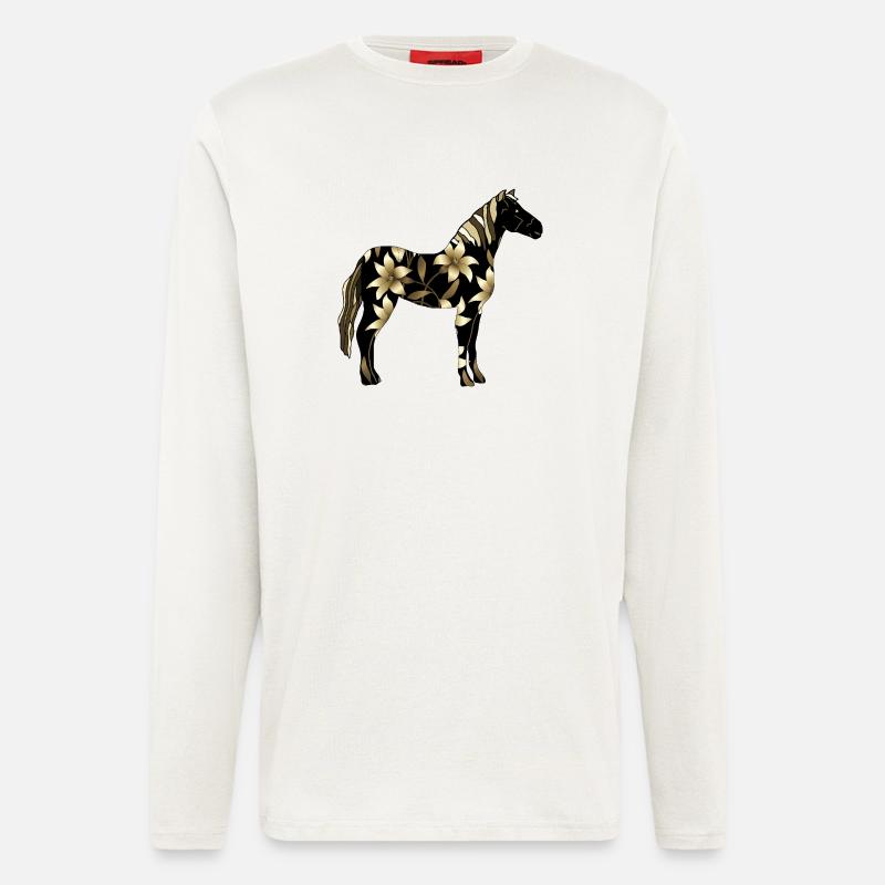 Pferd - Langarmshirt - made by SPREAD  - OFF WHITE