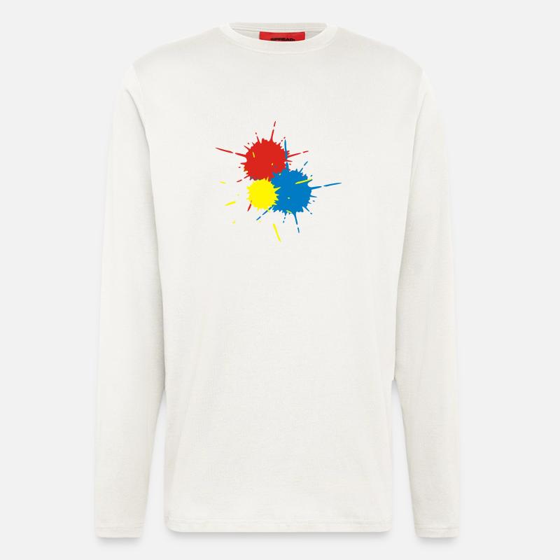 Paintball Splats - Langarmshirt - made by SPREAD  - OFF WHITE
