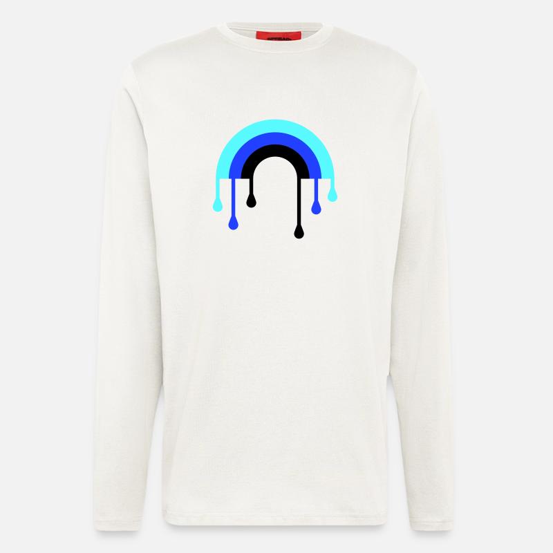regenbogen_3f - Langarmshirt - made by SPREAD  - OFF WHITE