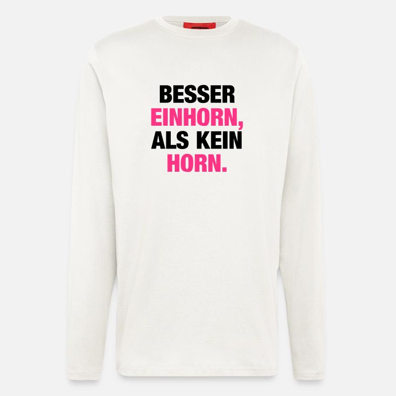 Besser Einhorn... - Langarmshirt - made by SPREAD  - OFF WHITE