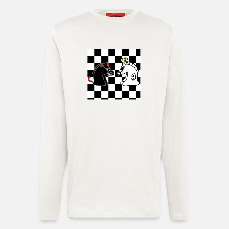 Schach - Langarmshirt - made by SPREAD  - OFF WHITE