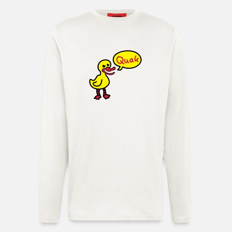 Quak - Ente 3 - Langarmshirt - made by SPREAD  - OFF WHITE