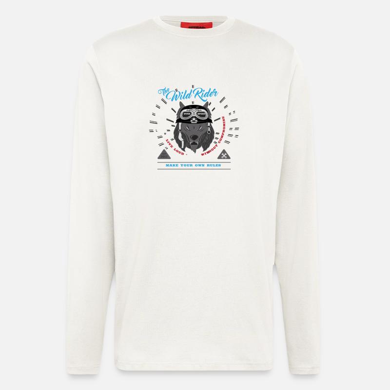 Wild Rider - Langarmshirt - made by SPREAD  - OFF WHITE