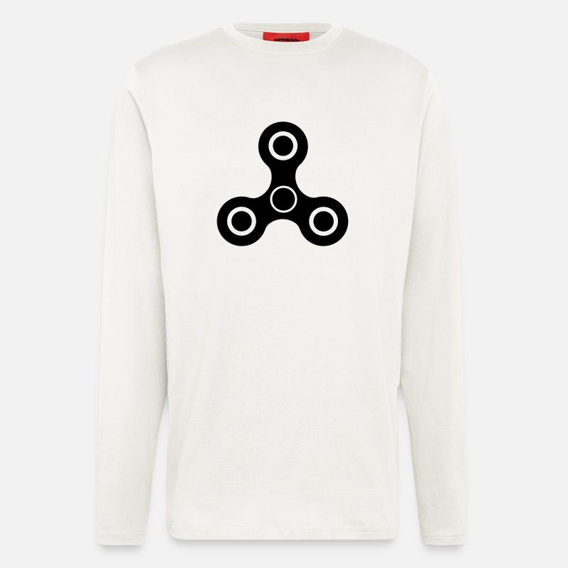 fidget spinner - Longsleeve - made by SPREAD  - OFF WHITE
