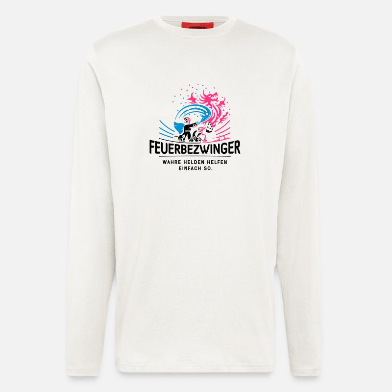 feuerbezwinger - Langarmshirt - made by SPREAD  - OFF WHITE