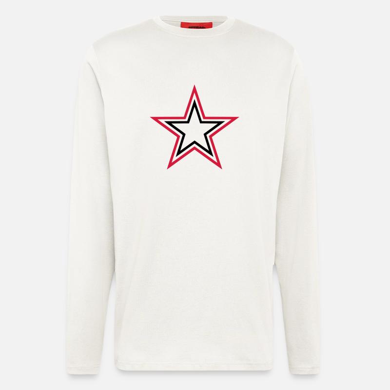 stars - Langarmshirt - made by SPREAD  - OFF WHITE