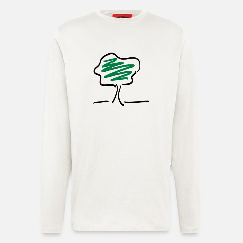 tree - Longsleeve - made by SPREAD  - OFF WHITE