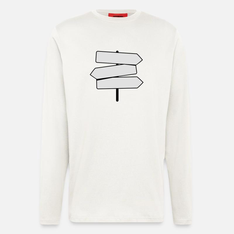 Même décrit comblent - Manches longues bio décontracté fabriqué en UE - OFF WHITE