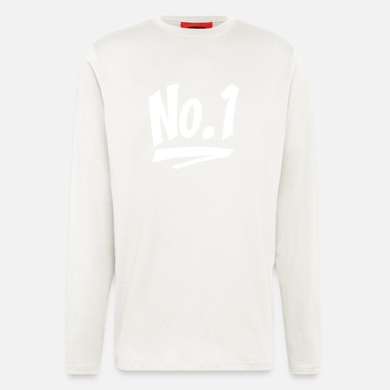 Nummer eins - Langarmshirt - made by SPREAD  - OFF WHITE