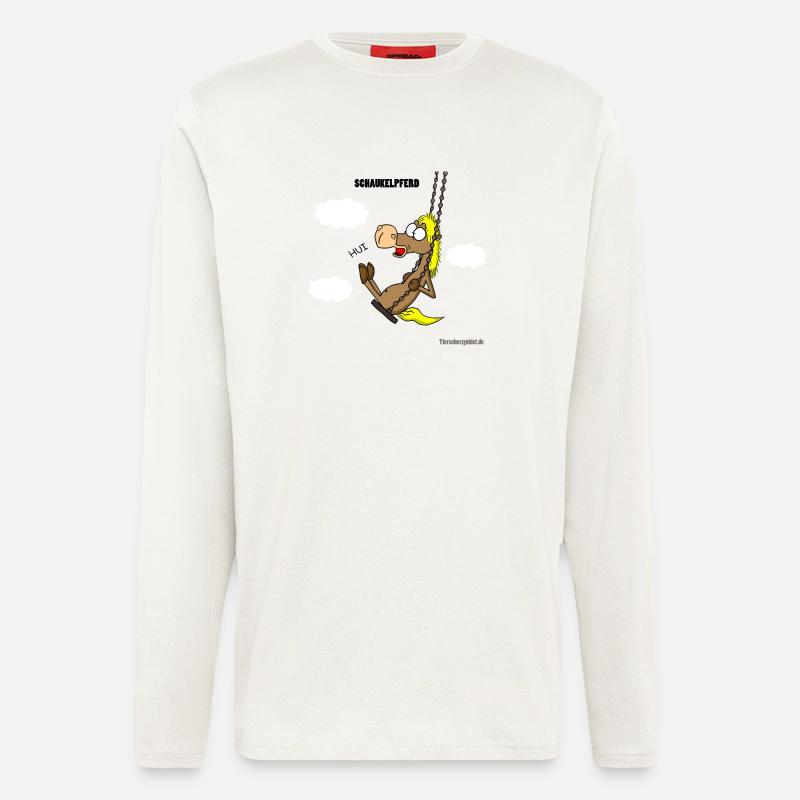 Schaukelpferd - Langarmshirt - made by SPREAD  - OFF WHITE