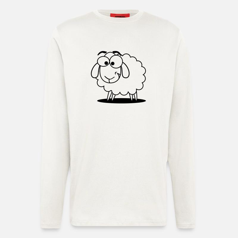 Schaf -- ©roil - Langarmshirt - made by SPREAD  - OFF WHITE