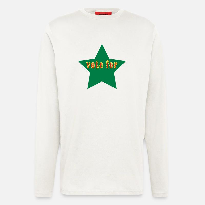 vote_for_ - Langarmshirt - made by SPREAD  - OFF WHITE