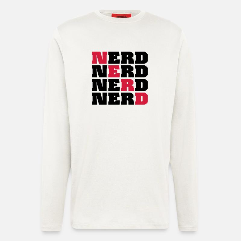 Nerd - Langarmshirt - made by SPREAD  - OFF WHITE