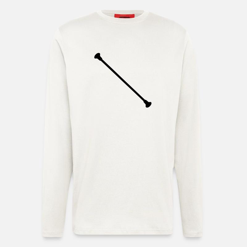 twirling Wirbelstab Wirbelstab - Langarmshirt - made by SPREAD  - OFF WHITE