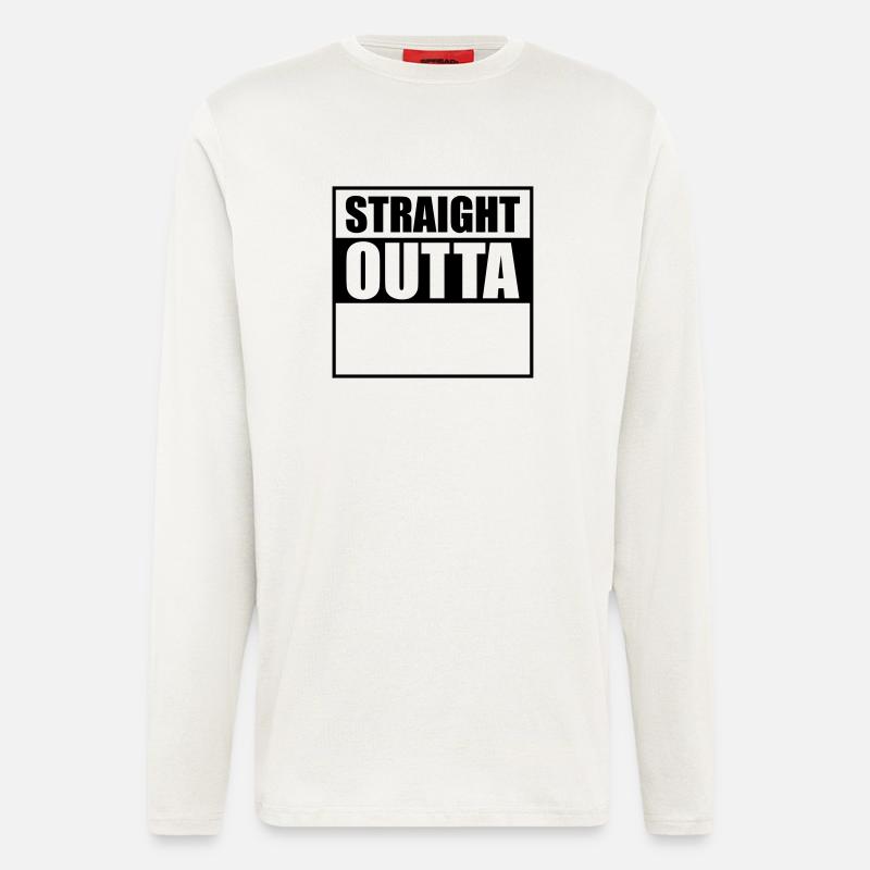 straight outta design - Langarmshirt - made by SPREAD  - OFF WHITE