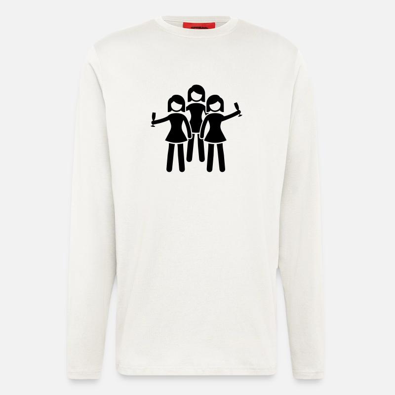frauen party - Langarmshirt - made by SPREAD  - OFF WHITE