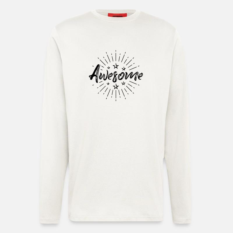 awesome - Langarmshirt - made by SPREAD  - OFF WHITE