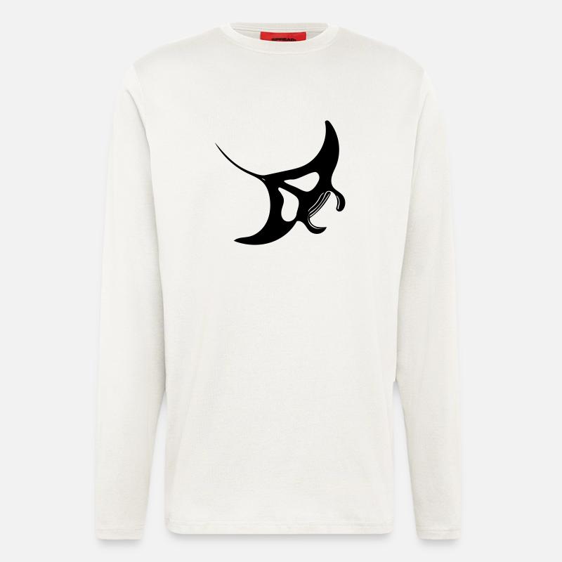Manta Ray Vector - Longsleeve - made by SPREAD  - OFF WHITE