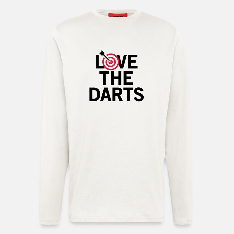 Love The Darts 2 - Langarmshirt - made by SPREAD  - OFF WHITE