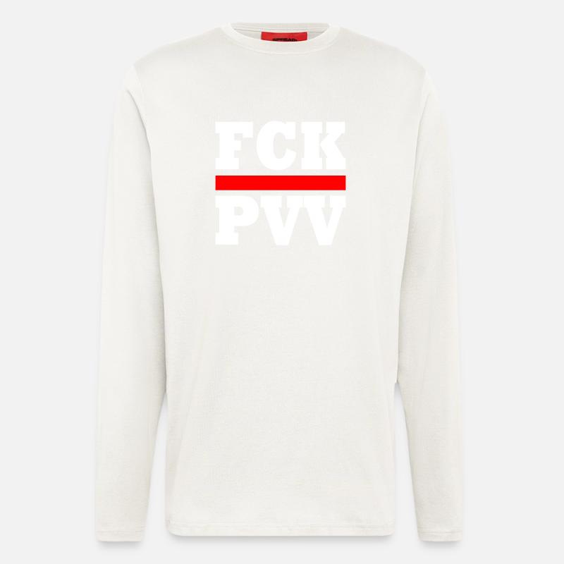 Fck pvv - Langarmshirt - made by SPREAD  - OFF WHITE