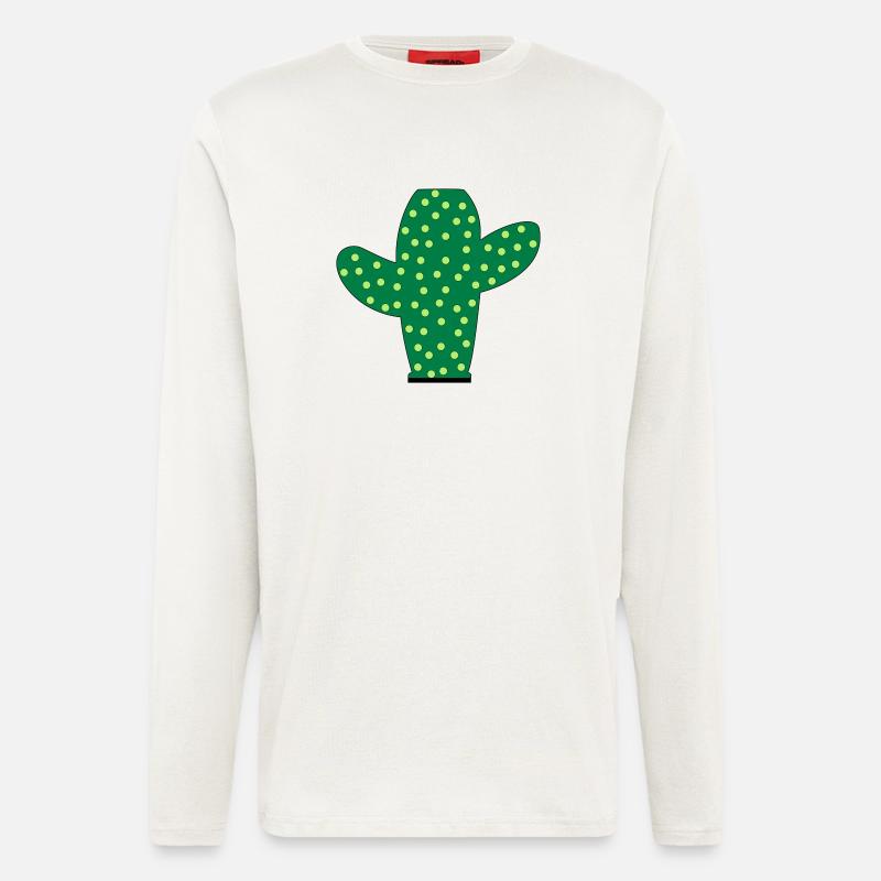 Stacheliger Kaktus - Langarmshirt - made by SPREAD  - OFF WHITE