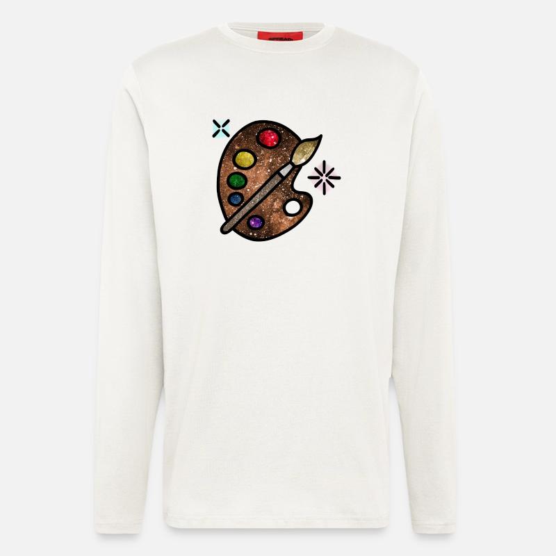 Kosmische Kunst - Langarmshirt - made by SPREAD  - OFF WHITE