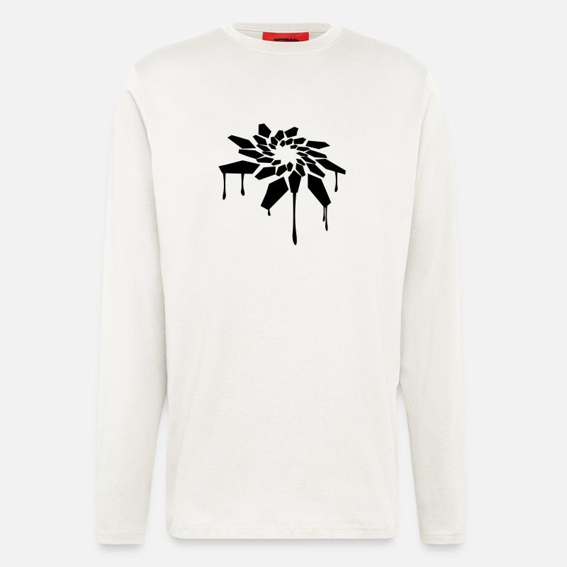 abstrakt - Langarmshirt - made by SPREAD  - OFF WHITE