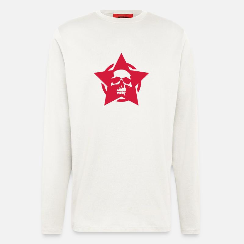 Skull - Langarmshirt - made by SPREAD  - OFF WHITE