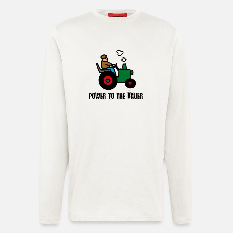 power_to_the_bauer_c - Langarmshirt - made by SPREAD  - OFF WHITE