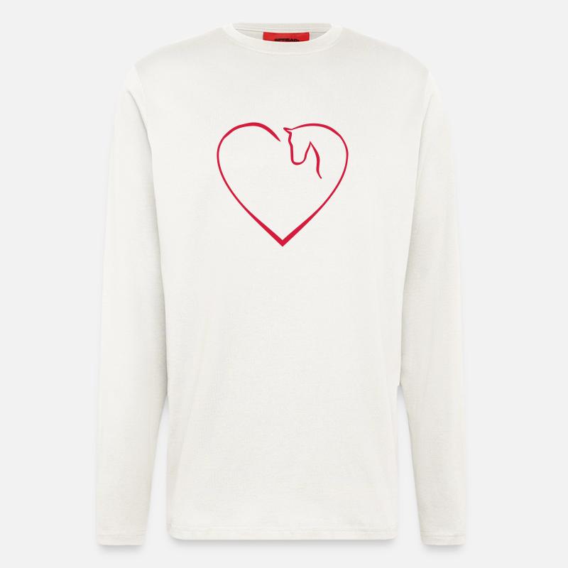 Pferd - Langarmshirt - made by SPREAD - OFF WHITE