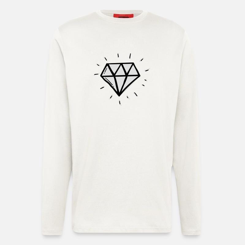 Diamant - Langarmshirt - made by SPREAD  - OFF WHITE