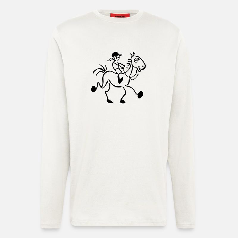Reiten - Langarmshirt - made by SPREAD - OFF WHITE