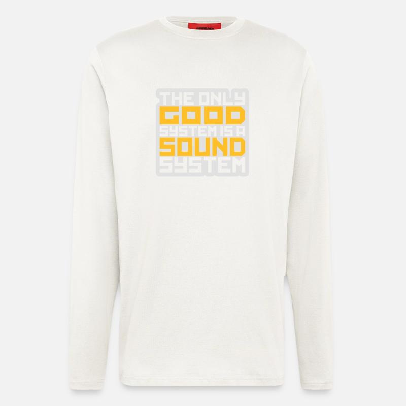 soundsystem - Langarmshirt - made by SPREAD  - OFF WHITE